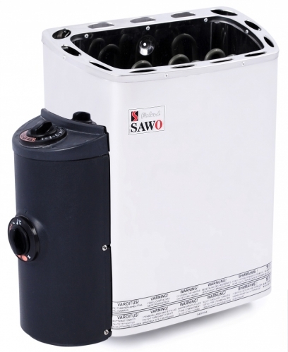 Изображение миниатюра Электрическая печь SAWO MINI MN-30NB-Z (3 кВт, встроенный пульт, внутри оцинковка, снаружи нержавейка) 1
