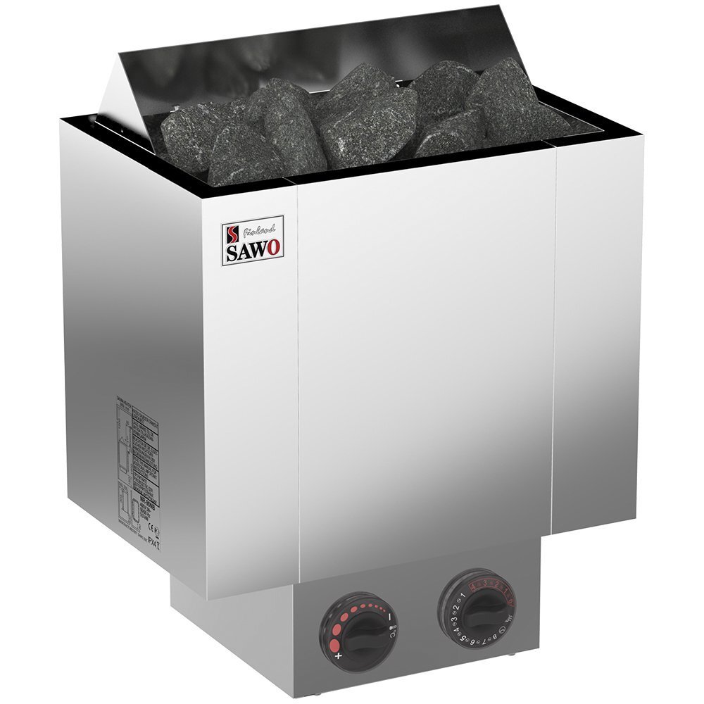Изображение миниатюра Электрическая печь SAWO NORDEX NRX-45NB-Z (4,5 кВт, встроенный пульт, внутри оцинковка, снаружи нержавейка) 1