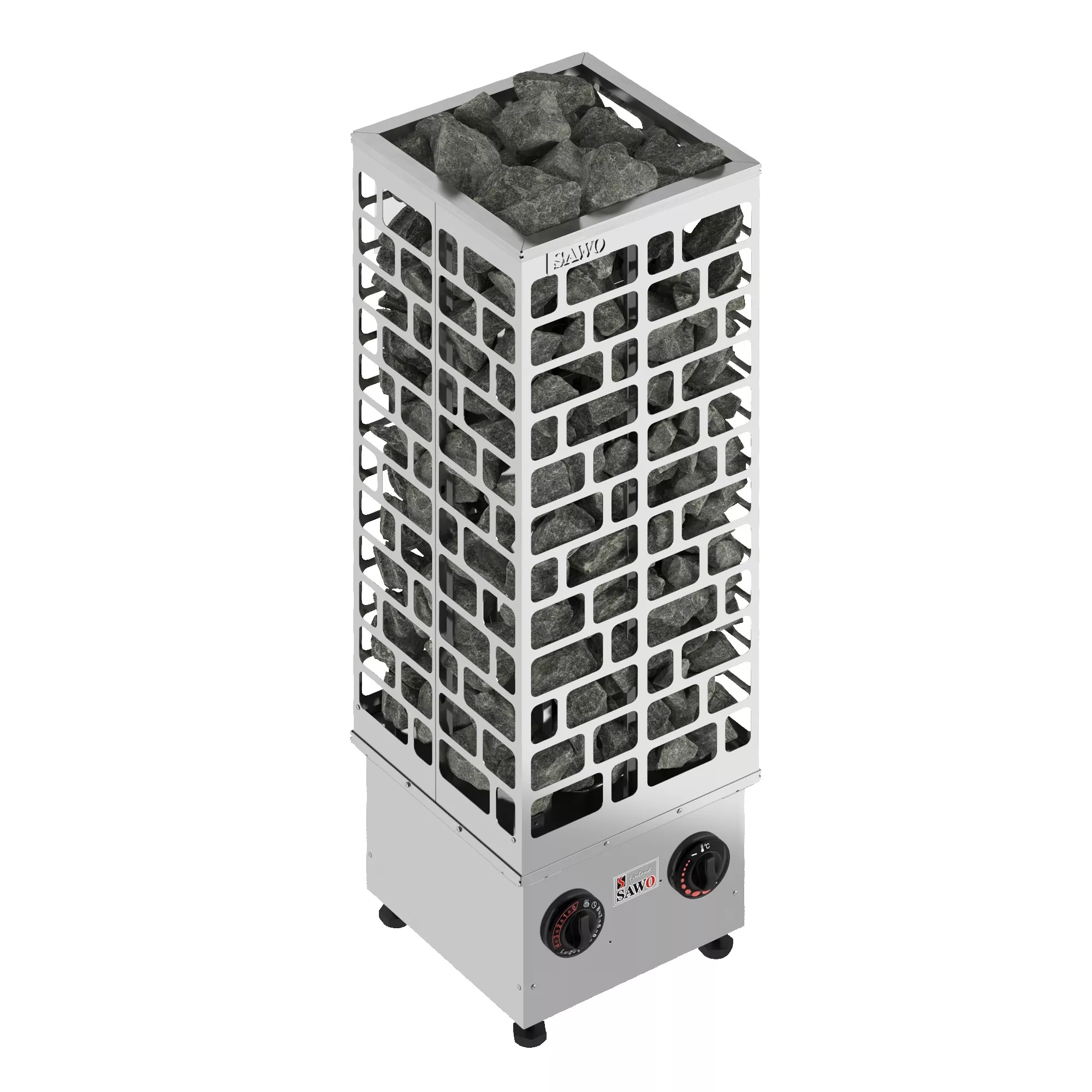 Изображение Электрическая печь SAWO Cubos CUB3-90NB-P (9 кВт, встроенный пульт управления,нержавейка) 1