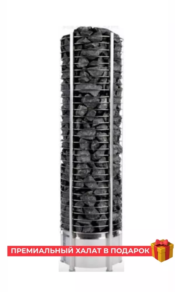 Изображение Электрическая печь SAWO TOWER TH3-35Ni2-P (3,5 кВт, нержавейка), выносной пульт (встроенный блок мощности, пульт покупается отдельно) 1