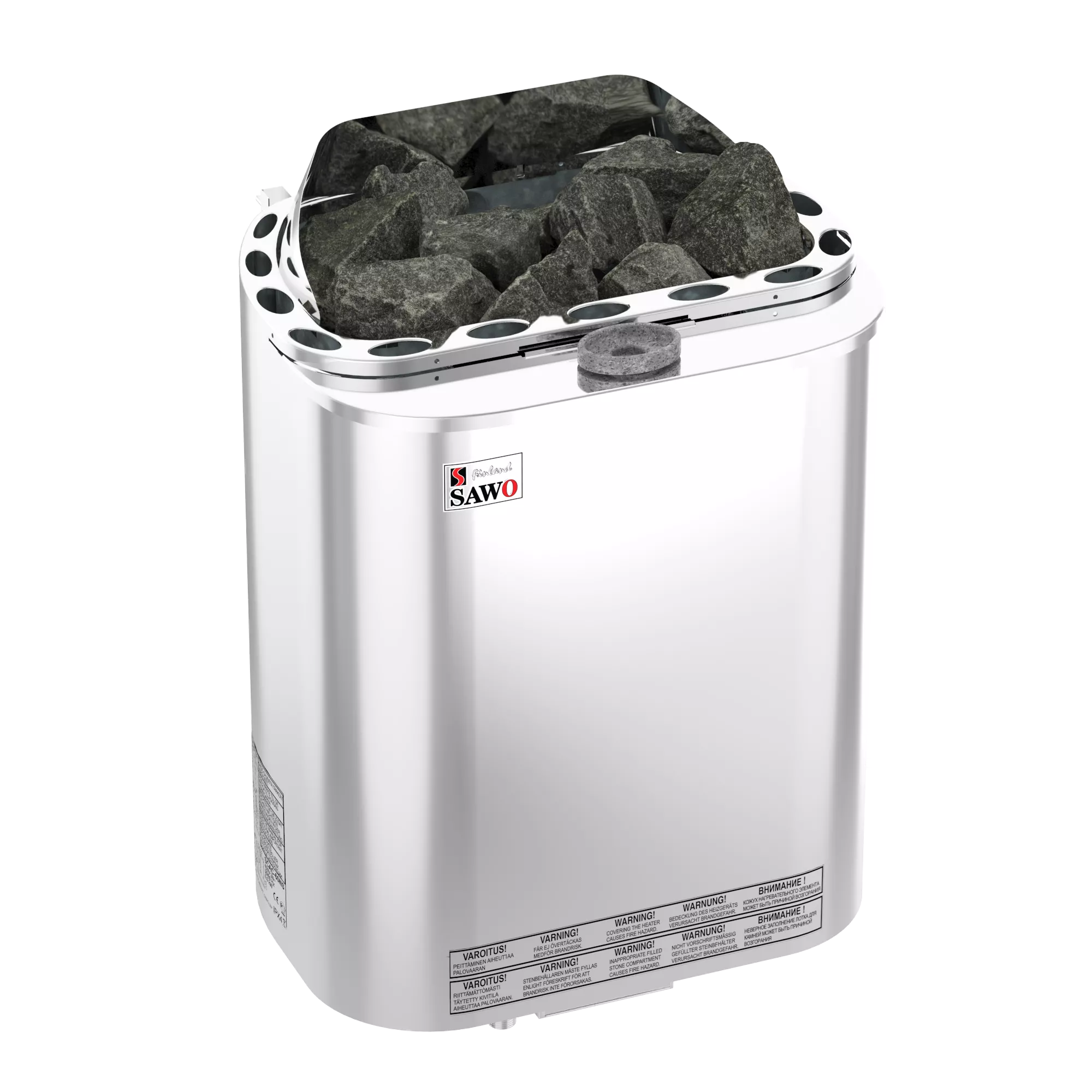 Фото Электрическая печь SAWO SCANDIA COMBI SCAC-90NS-Z (9 кВт, с парогенератором,внутри оцинковка, снаружи нержавейка), выносной пульт (пульт и блок мощности докупаются отдельно)