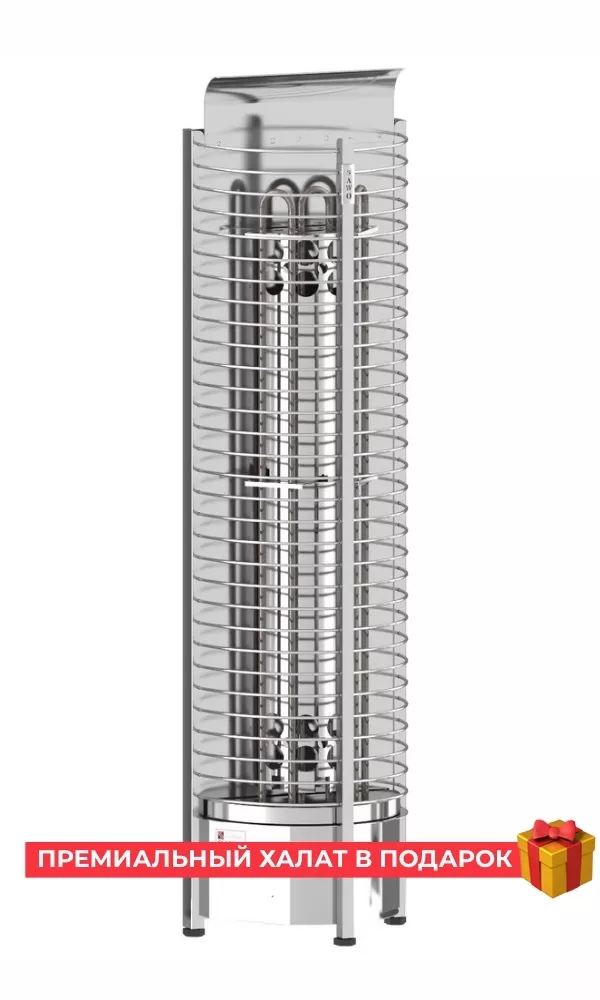 Изображение Электрическая печь SAWO TOWER TH3-45Ni2-WL-P (4,5 кВт, нержавейка, пристенная), выносной пульт (встроенный блок мощности, пульт покупается отдельно) 1