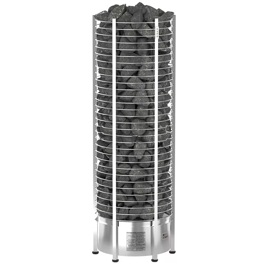 Изображение SAWO Электрическая печь TOWER вертикальная, круглая, 8 кВт, TH5-80Ni2-P, выносной пульт (встроенный блок мощности, пульт покупается отдельно) 1