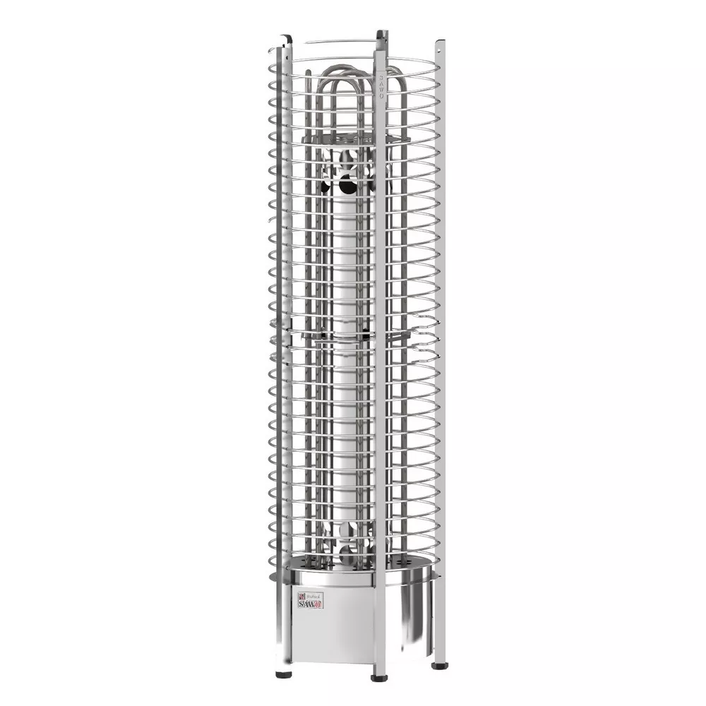 Изображение SAWO Электрическая печь TOWER вертикальная, круглая, 9 кВт, TH6-90NS-P, выносной пульт (пульт и блок мощности докупаются отдельно) 1