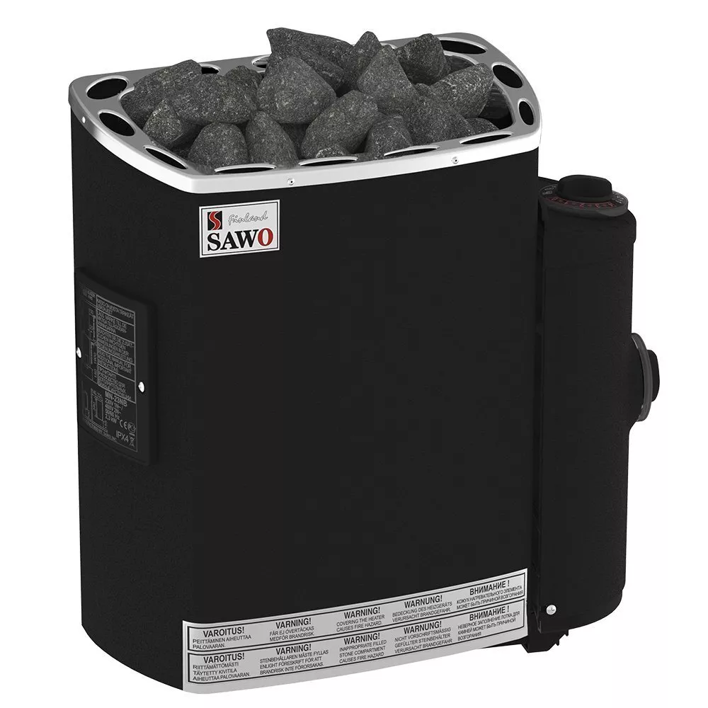 Изображение Электрическая печь SAWO MINI MN-36NB-P-F (3,6 кВт, встроенный пульт, термопокрытие) 1