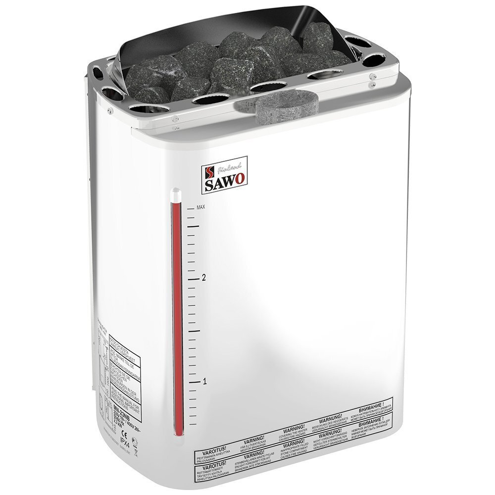 Изображение миниатюра Электрическая печь SAWO MINI COMBI MNC-30NS-Z (3,0 кВт, с парогенератором, внутри оцинковка, снаружи нержавейка), выносной пульт (пульт и блок мощности докупаются отдельно) 1