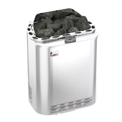 Фото Электрическая печь SAWO SCANDIA COMBI SCAC-80NS-Z (8 кВт, с парогенератором, внутри оцинковка, снаружи нержавейка), выносной пульт (пульт и блок мощности докупаются отдельно)