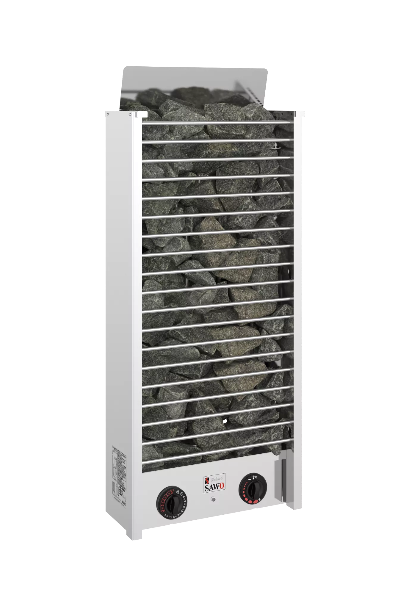 Фото SAWO Электрическая печь MINI CIRRUS ROCK 2, со встроенным блоком управления, 4 кВт, CRR2-40NB-P