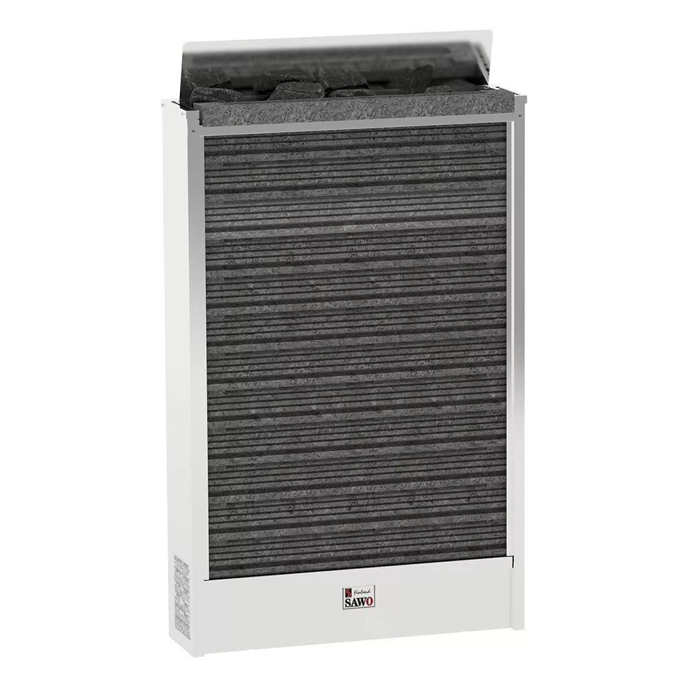 Фото SAWO Электрическая печь Cirrus mini настенная, 5,0 кВт, нерж. сталь, талькохлорит