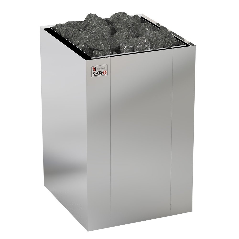 Изображение миниатюра Электрическая печь SAWO NORDEX FlOOR NRFS-120NS-Z (12 кВт, внутри оцинковка, снаружи нержавейка), выносной пульт (пульт и блок мощности докупаются отдельно) 1