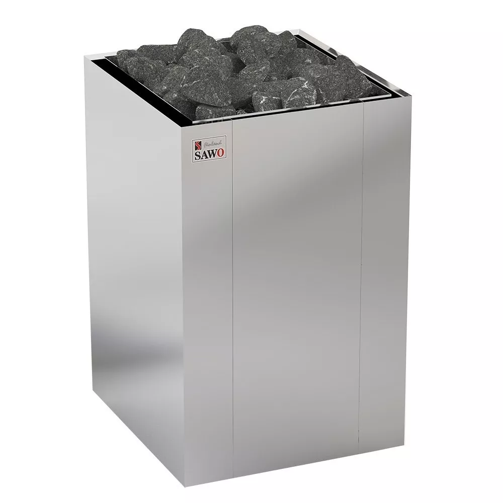 Изображение Электрическая печь SAWO NORDEX FlOOR NRFS-120NS-Z (12 кВт, внутри оцинковка, снаружи нержавейка), выносной пульт (пульт и блок мощности докупаются отдельно) 1