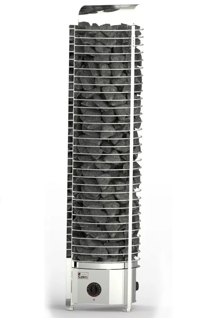Изображение Электрическая печь SAWO TOWER TH3-35NB-WL-P (3,5 кВт, встроенный пульт, пристенная) 1