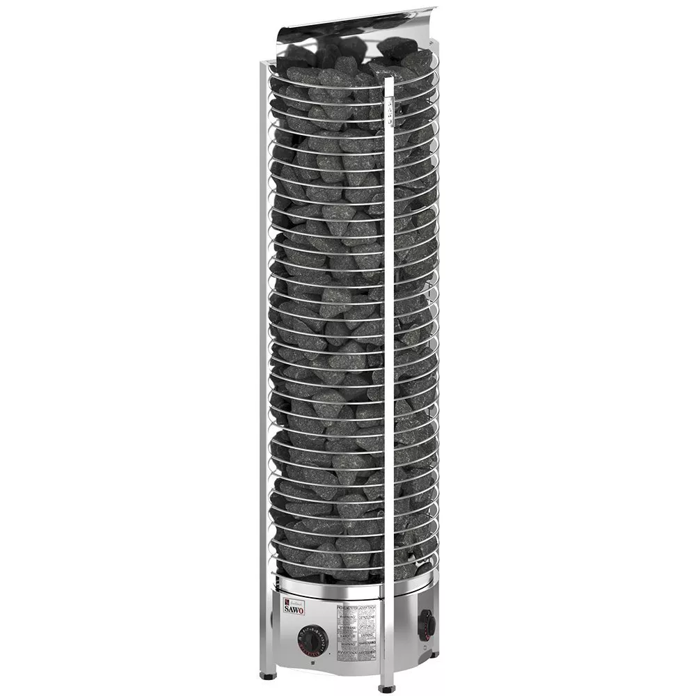 Изображение Электрическая печь SAWO TOWER TH3-45NB-WL-P (4,5 кВт, встроенный пульт, пристенная) 1