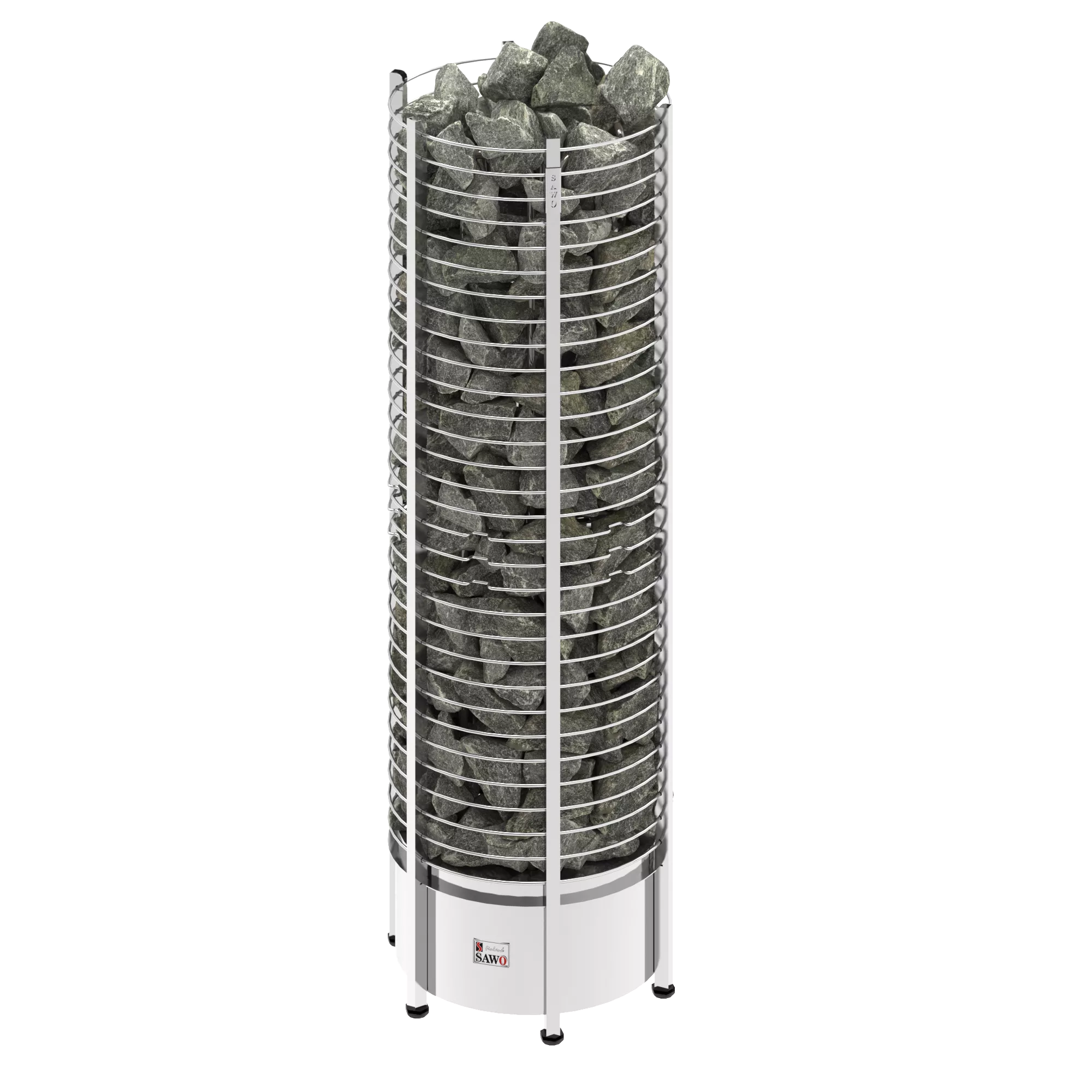 Изображение SAWO Электрическая печь TOWER вертикальная, круглая, 10,5 кВт, TH9-105NS-P, выносной пульт (пульт и блок мощности докупаются отдельно) 1