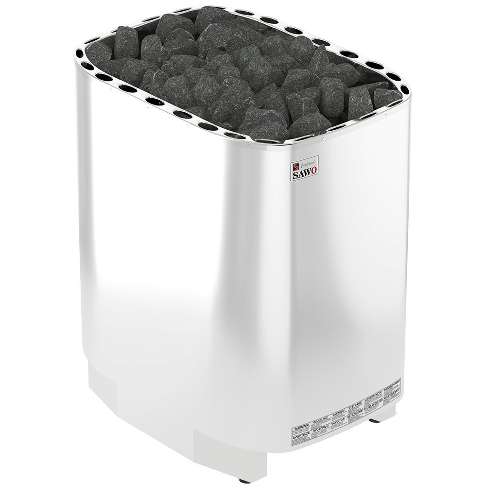 Изображение миниатюра Электрическая печь SAWO SUPER SAVONIA V12 SAV-180NS-V12-Z (18 кВт,внутри оцинковка, снаружи нержавейка), выносной пульт (пульт и блок мощности докупаются отдельно) 1