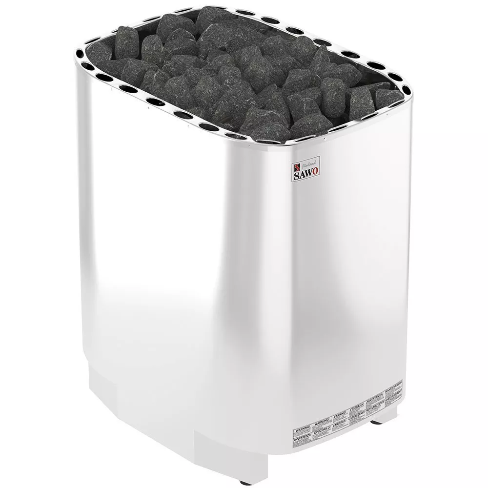 Изображение Электрическая печь SAWO SUPER SAVONIA V12 SAV-180NS-V12-Z (18 кВт,внутри оцинковка, снаружи нержавейка), выносной пульт (пульт и блок мощности докупаются отдельно) 1