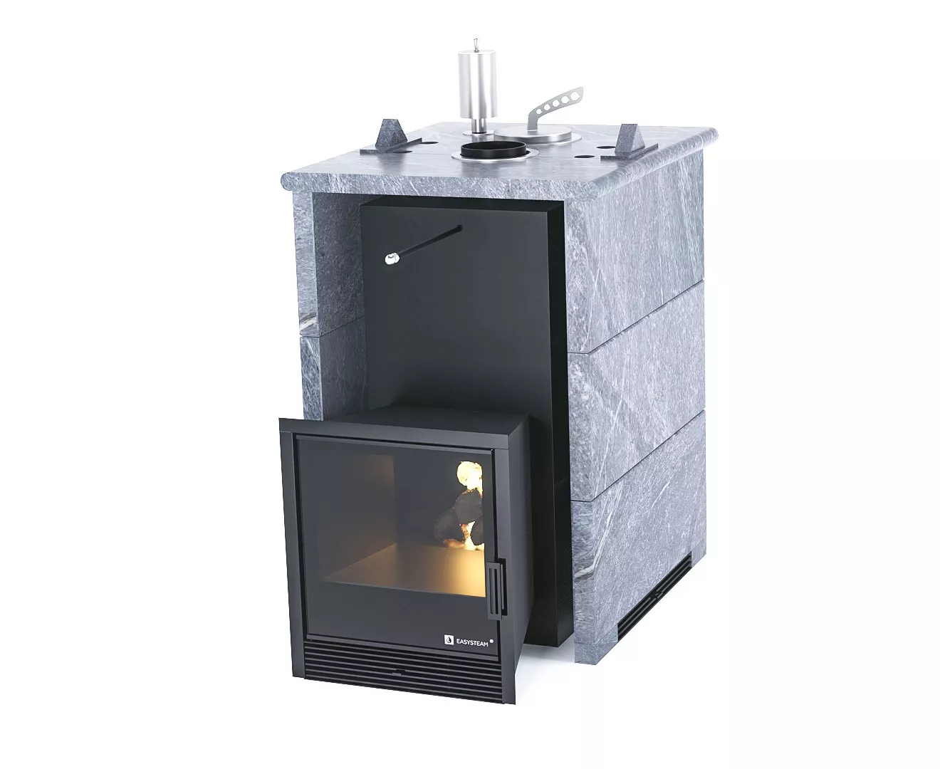 Фото Облицовка Изистим трехсторонний кожух Талькохлорит для печи Анапа