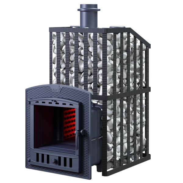 Изображение миниатюра Чугунная печь для бани GFS ЗК 25 (П2) Ураган 1