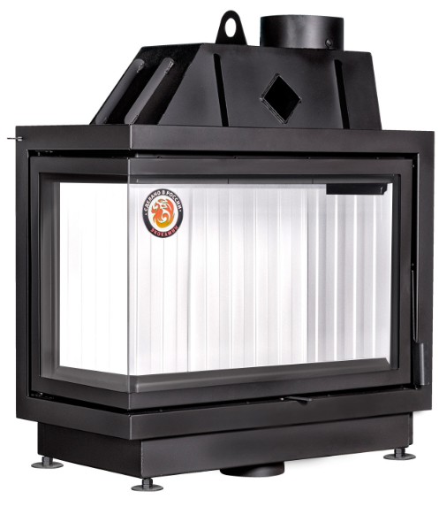 Изображение миниатюра Каминная топка Экокамин Альфа 800 L два стекла левая 1