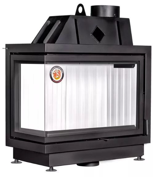 Изображение Каминная топка Экокамин Альфа 800 L два стекла левая 1