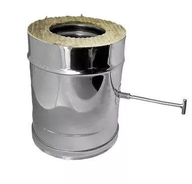 Фото Задвижка поворотная с изоляцией, D=104/200, AISI 321/304 0,5/0,5мм