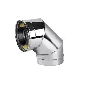 Фото Отвод с изоляцией 90°, D=130/230, полированный, AISI 321/304 0,8/0,5мм
