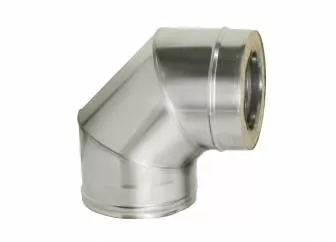 Фото Дымок - Колено сендвич 90° d=250/330, AISI 439/439, 0,8/0,5мм 