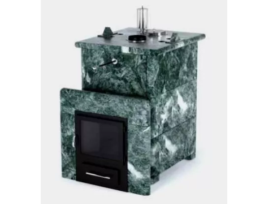 Печь для бани ИзиСтим Сочи в кожухе из змеевика сталь AISI 430