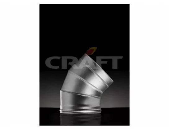 Craft - Сэндвич-колено 45°, D=250/350, AISI 316L/304, 0,8/0,5мм