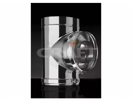 Craft - Сэндвич-тройник 87°, D=130/230, AISI 316L/304, 0,5/0,5мм