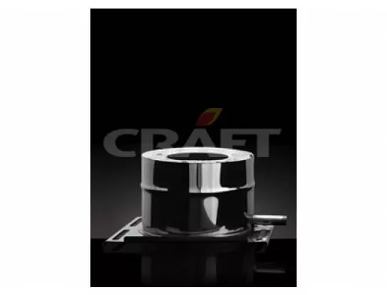 Craft - Площадка опорная напольная с конденсатоотводом сэндвич, D=80/160, AISI 316L/304, 0,8/0,5мм