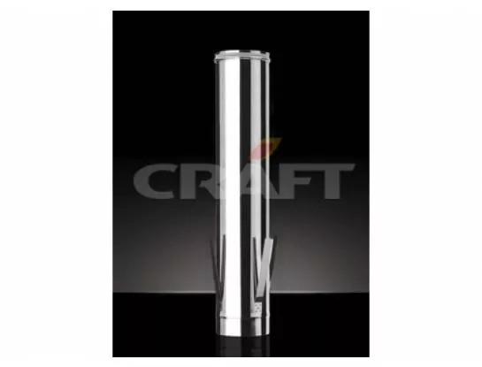 Craft - Труба с дистанционным хомутом D=110, AISI 316L, 0,5мм