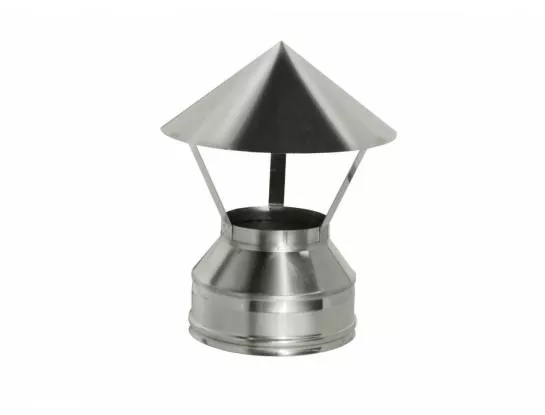 Дымок Lux - Оголовок на двустенный дымоход, d=130/210, AISI 321/439, 0,5/0,5мм, серия Lux Дымок Lux - Оголовок на двустенный дымоход, d=130/210, AISI 321/439, 0,5/0,5мм, серия Lux