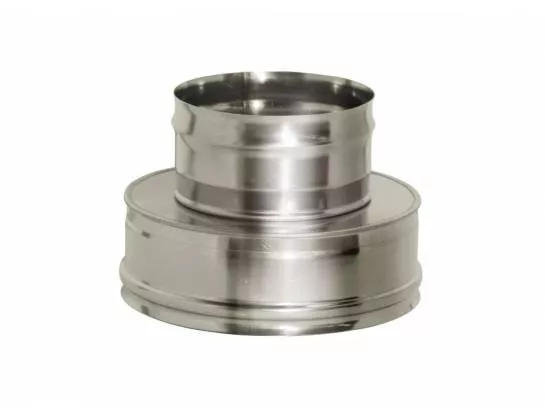 Дымок Lux - Переходник Термо-Моно d=130/210, AISI 321/439, 0,8/0,5мм, серия Lux
