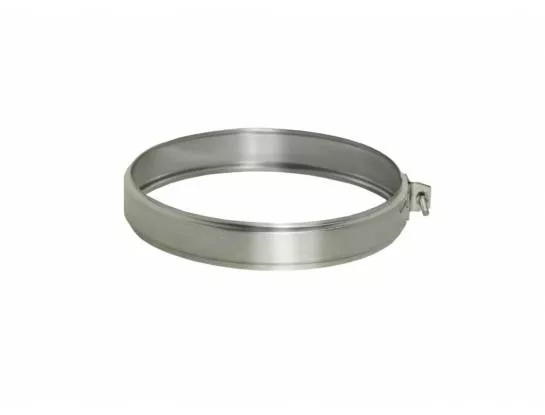 Дымок Lux - Хомут соединительный для одностенной трубы d=130, AISI 321, серия Lux