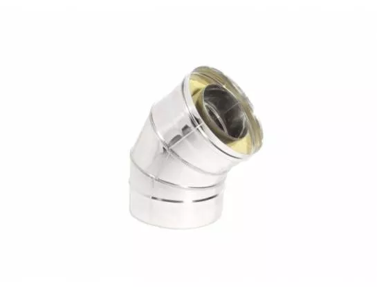 ТиС - Отвод Термо 45° D=130/200, AISI 430/430, 0,5/0,5мм