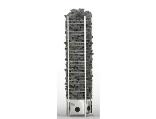 Электрическая печь SAWO Tower TH4-60NB-P (6,0 кВт, напольная, встроен. пульт, нержавейка, круглая)