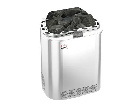 Электрическая печь SAWO SCANDIA COMBI SCAC-90NS-Z (9 кВт, с парогенератором,внутри оцинковка, снаружи нержавейка), выносной пульт (пульт и блок мощности докупаются отдельно)