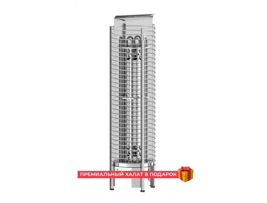 Электрическая печь SAWO TOWER TH3-45Ni2-WL-P (4,5 кВт, нержавейка, пристенная), выносной пульт (встроенный блок мощности, пульт покупается отдельно)