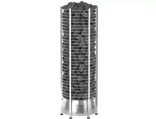 SAWO Электрическая печь TOWER вертикальная, круглая, 8 кВт, TH5-80Ni2-P, выносной пульт (встроенный блок мощности, пульт покупается отдельно)