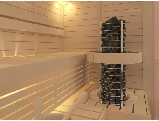 SAWO Электрическая печь TOWER вертикальная, круглая, 8 кВт, TH5-80NS-P, выносной пульт (пульт и блок мощности докупаются отдельно)
