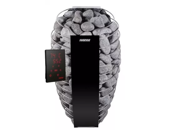 HARVIA Электрическая печь Spirit SP90XW Black с выносным пультом WiFi в комплекте, 9 кВт HARVIA Электрическая печь Spirit SP90XW Black с выносным пультом WiFi в комплекте, 9 кВт
