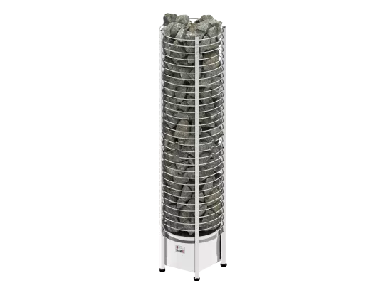 SAWO Электрическая печь TOWER вертикальная, круглая, 10,5 кВт,TH6-105NS-P, выносной пульт (пульт и блок мощности докупаются отдельно)