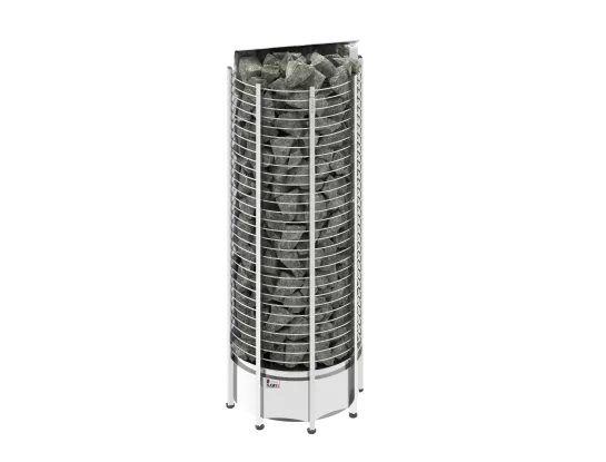 SAWO Электрическая печь TOWER вертикальная, пристенная, 8 кВт, TH6-80NS-WL, выносной пульт (пульт и блок мощности докупаются отдельно)