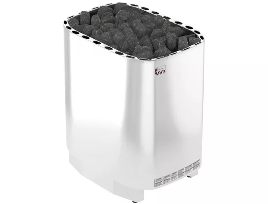 Электрическая печь SAWO SUPER SAVONIA V12 SAV-180NS-V12-Z (18 кВт,внутри оцинковка, снаружи нержавейка), выносной пульт (пульт и блок мощности докупаются отдельно)