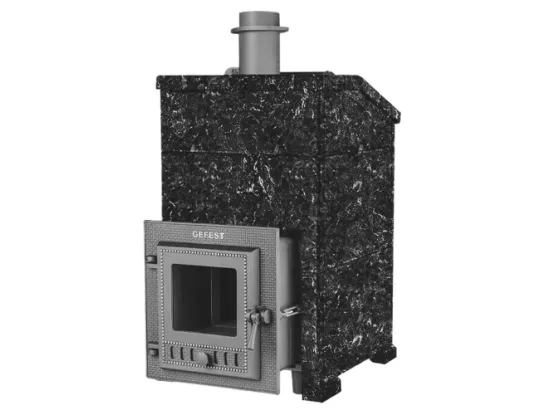 Чугунная печь для бани Комплект GFS ЗК 25 (М) Президент 980/40 Пироксенит