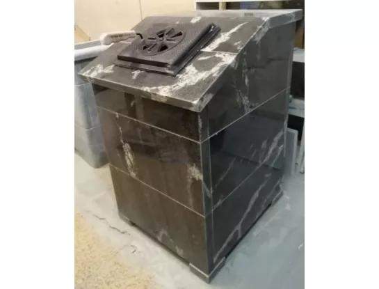 Комплект печи КОЛПАКОВЪ, со стеклом, закрытая каменка, Президент Амфиболит 980/40 (КолпаковЪ) до 30 м3