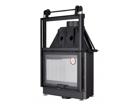 Каминная топка Экокамин Альфа 800 K с контргрузом