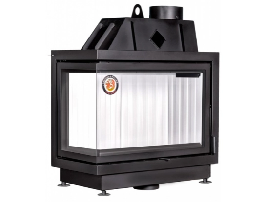 Каминная топка Экокамин Альфа 800 L два стекла левая