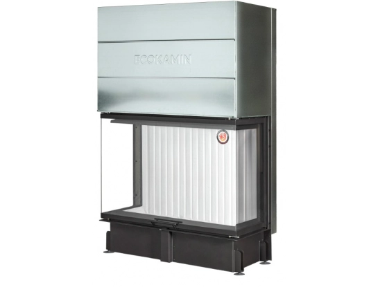 Каминная топка Экокамин ДЕЛЬТА 1200х800х450P три стекла подовая